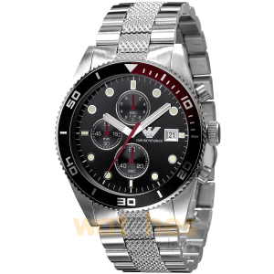 Emporio Armani Men’s Chronograph Quartz Stainless Steel Black Dial 42mm Watch AR5855 UAE DUBAI AJMAN SHARJAH ABU DHABI RAS AL KHAIMA UMM UL QUWAIN ALAIN FUJAIRAH