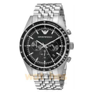 Emporio Armani Men’s Chronograph Quartz Stainless Steel Black Dial 46mm Watch AR5988 UAE DUBAI AJMAN SHARJAH ABU DHABI RAS AL KHAIMA UMM UL QUWAIN ALAIN FUJAIRAH