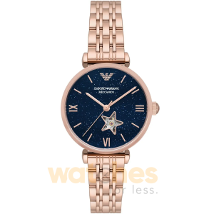 Emporio Armani Women’s Automatic Stainless Steel Blue Dial 34mm Watch AR60043 UAE DUBAI AJMAN SHARJAH ABU DHABI RAS AL KHAIMA UMM UL QUWAIN ALAIN FUJAIRAH
