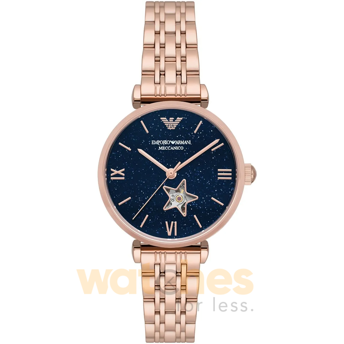 Emporio Armani Women’s Automatic Stainless Steel Blue Dial 34mm Watch AR60043 UAE DUBAI AJMAN SHARJAH ABU DHABI RAS AL KHAIMA UMM UL QUWAIN ALAIN FUJAIRAH