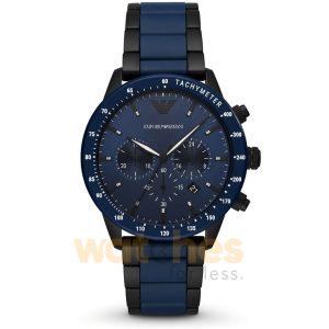 Emporio Armani Men’s Chronograph Quartz Stainless Steel Blue Dial 43mm Watch AR70001 UAE DUBAI AJMAN SHARJAH ABU DHABI RAS AL KHAIMA UMM UL QUWAIN ALAIN FUJAIRAH