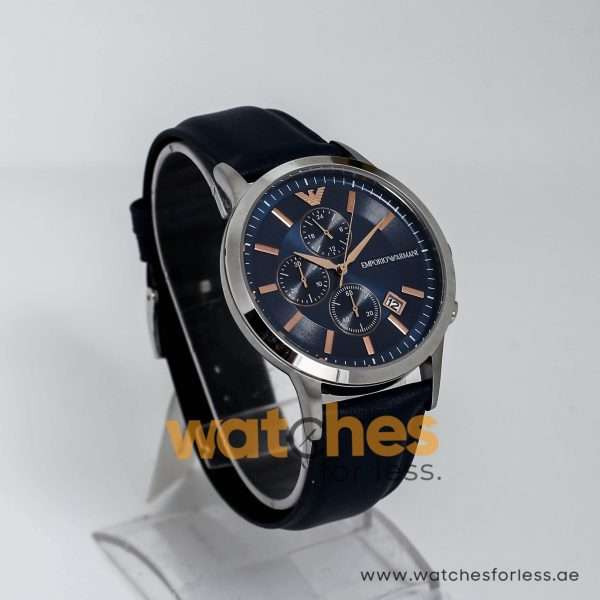 Emporio Armani Men’s Chronograph Leather strap Blue Dial 43mm Watch AR11216 UAE DUBAI AJMAN SHARJAH ABU DHABI RAS AL KHAIMA UMM UL QUWAIN ALAIN FUJAIRAH