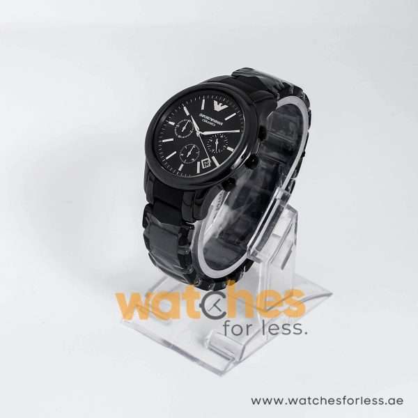 Emporio Armani Men’s Quartz Black Ceramic Black Dial 43mm Watch AR1452 UAE DUBAI AJMAN SHARJAH ABU DHABI RAS AL KHAIMA UMM UL QUWAIN ALAIN FUJAIRAH