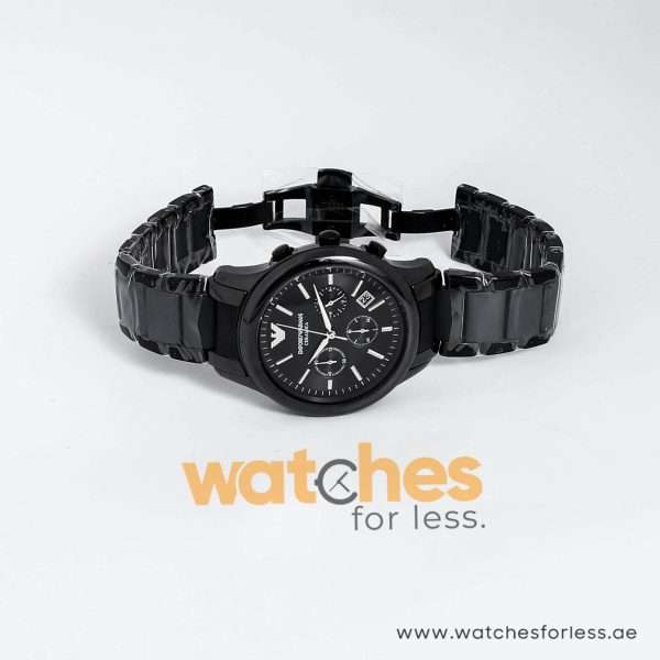 Emporio Armani Men’s Quartz Black Ceramic Black Dial 43mm Watch AR1452 UAE DUBAI AJMAN SHARJAH ABU DHABI RAS AL KHAIMA UMM UL QUWAIN ALAIN FUJAIRAH