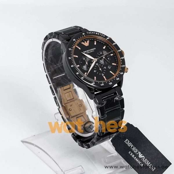 Emporio Armani Men’s Quartz Black Ceramic Black Dial 43mm Watch AR70002 UAE DUBAI AJMAN SHARJAH ABU DHABI RAS AL KHAIMA UMM UL QUWAIN ALAIN FUJAIRAH