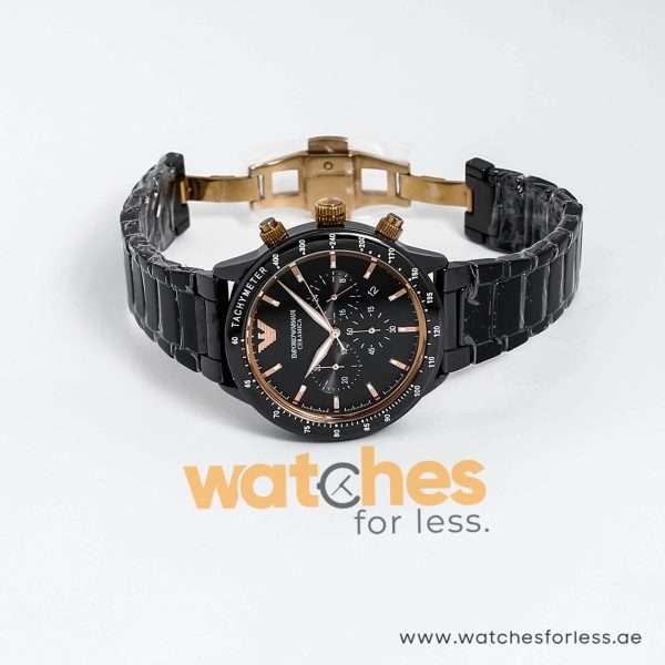 Emporio Armani Men’s Quartz Black Ceramic Black Dial 43mm Watch AR70002 UAE DUBAI AJMAN SHARJAH ABU DHABI RAS AL KHAIMA UMM UL QUWAIN ALAIN FUJAIRAH