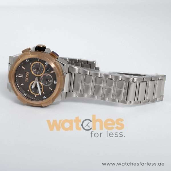 Hugo Boss Men’s Chronograph Quartz Stainless Steel Grey Dial 45mm Watch 1513362 UAE DUBAI AJMAN SHARJAH ABU DHABI RAS AL KHAIMA UMM UL QUWAIN ALAIN FUJAIRAH