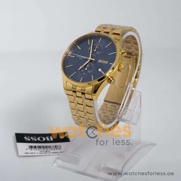 Hugo Boss Men’s Chronograph Stainless Steel Blue Dial 42mm Watch 1513841 UAE DUBAI AJMAN SHARJAH ABU DHABI RAS AL KHAIMA UMM UL QUWAIN ALAIN FUJAIRAH