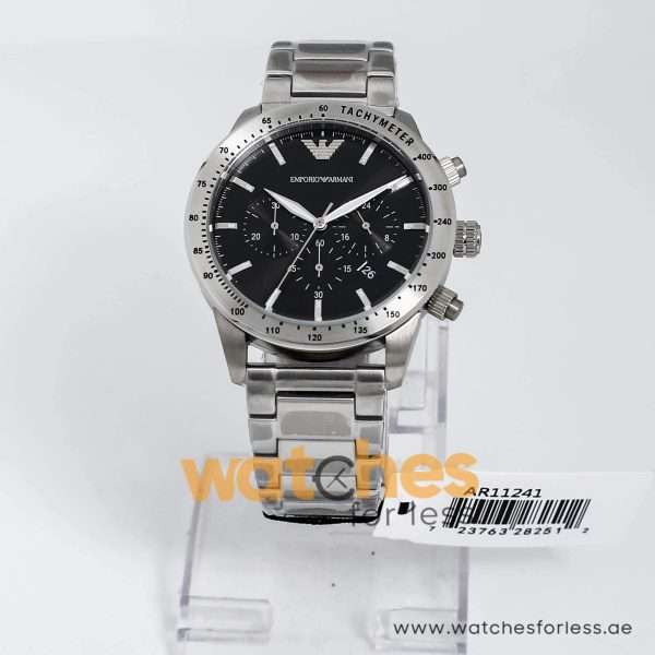 Emporio Armani Men’s Quartz Stainless Steel Black Dial 43mm Watch AR11241 UAE DUBAI AJMAN SHARJAH ABU DHABI RAS AL KHAIMA UMM UL QUWAIN ALAIN FUJAIRAH