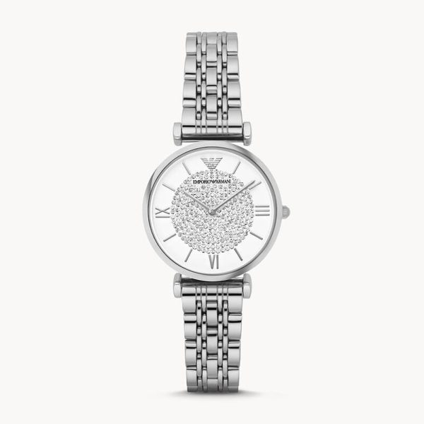 Emporio Armani Women’s Quartz Stainless Steel White Dial 32mm Watch AR1925 UAE DUBAI AJMAN SHARJAH ABU DHABI RAS AL KHAIMA UMM UL QUWAIN ALAIN FUJAIRAH