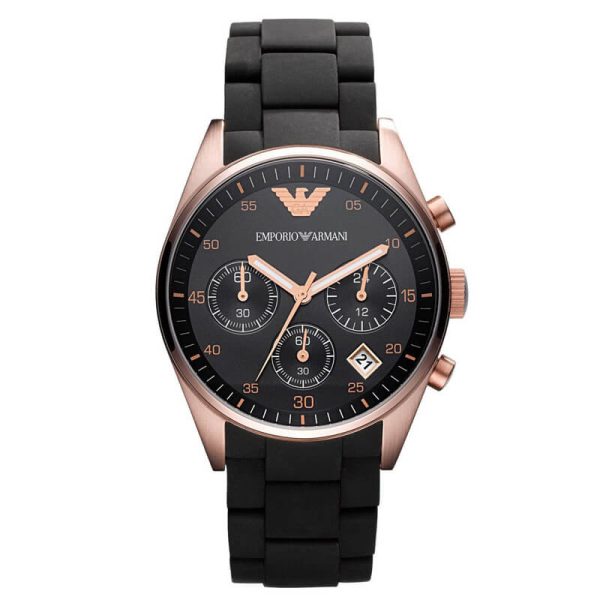 Emporio Armani Women’s Quartz Silicone Strap Black Dial 38mm Watch AR5906 UAE DUBAI AJMAN SHARJAH ABU DHABI RAS AL KHAIMA UMM UL QUWAIN ALAIN FUJAIRAH