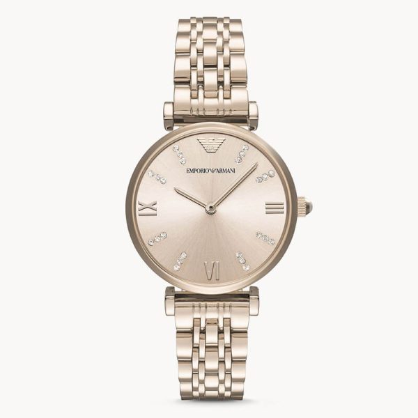 Emporio Armani Women’s Quartz Stainless Steel Rose Gold Dial 32mm Watch AR11059 UAE DUBAI AJMAN SHARJAH ABU DHABI RAS AL KHAIMA UMM UL QUWAIN ALAIN FUJAIRAH