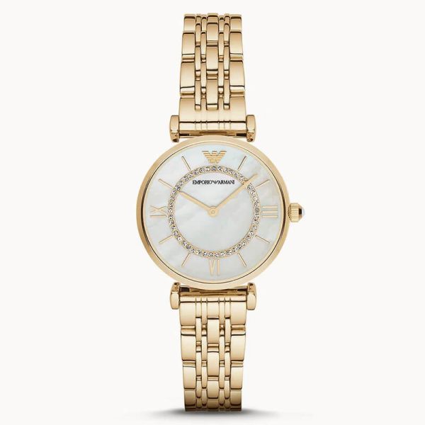 Emporio Armani Women’s Quartz Stainless Steel Mother of Pearl Dial 32mm Watch AR1907 UAE DUBAI AJMAN SHARJAH ABU DHABI RAS AL KHAIMA UMM UL QUWAIN ALAIN FUJAIRAH