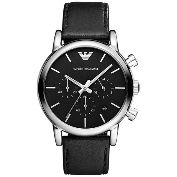 Emporio Armani Men’s Quartz Leather Strap Black Dial 41mm Watch AR1733 UAE DUBAI AJMAN SHARJAH ABU DHABI RAS AL KHAIMA UMM UL QUWAIN ALAIN FUJAIRAH