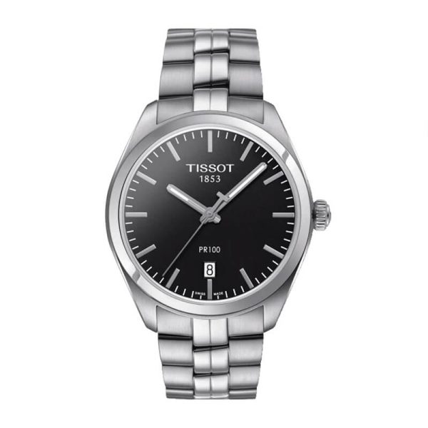 TISSOT Men’s Quartz Swiss Made Stainless Steel Black Dial 39mm Watch T101.410.11.051.00 UAE DUBAI AJMAN SHARJAH ABU DHABI RAS AL KHAIMA UMM UL QUWAIN ALAIN FUJAIRAH