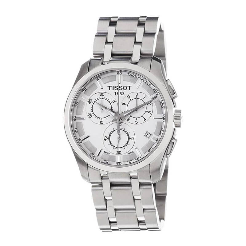 TISSOT Men s Quartz Swiss Made Stainless Steel Silver Dial 41mm