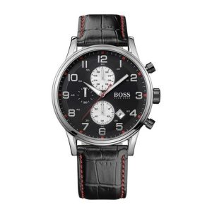 Hugo Boss Men’s Quartz Leather Strap Black Dial 44mm Watch 1512631 UAE DUBAI AJMAN SHARJAH ABU DHABI RAS AL KHAIMA UMM UL QUWAIN ALAIN FUJAIRAH