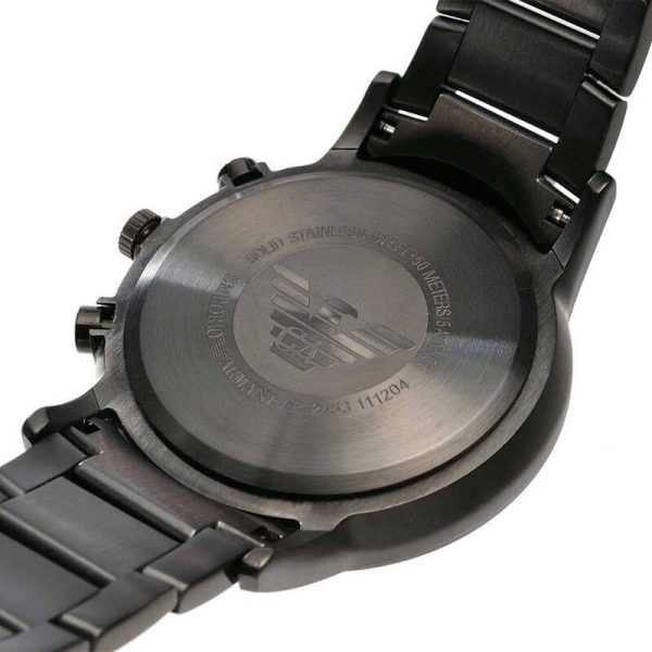 Emporio Armani Men’s Quartz Stainless Steel Black Dial 43mm Watch AR2453 UAE DUBAI AJMAN SHARJAH ABU DHABI RAS AL KHAIMA UMM UL QUWAIN ALAIN FUJAIRAH