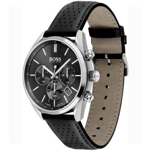 Hugo Boss Men’s Quartz Leather Strap Black Dial 44mm Watch 1513816 UAE DUBAI AJMAN SHARJAH ABU DHABI RAS AL KHAIMA UMM UL QUWAIN ALAIN FUJAIRAH