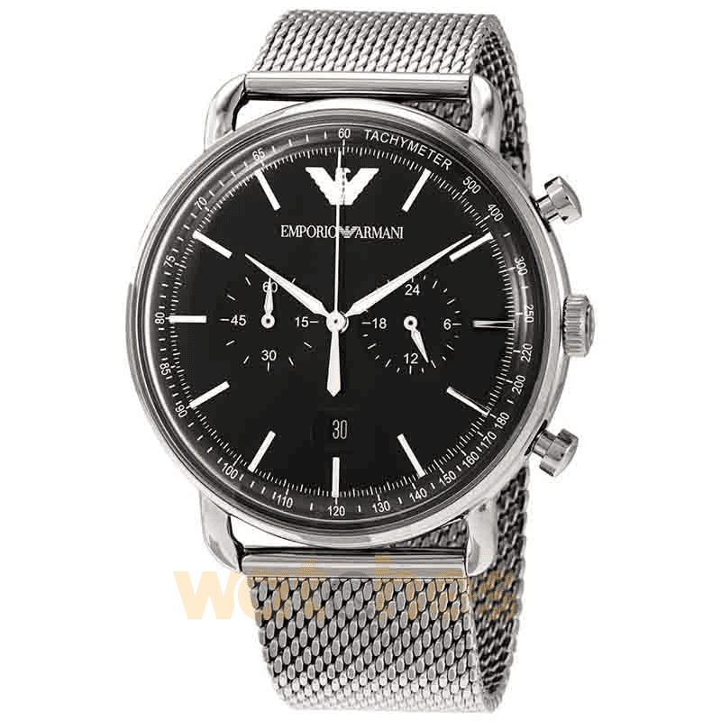 Emporio Armani Men’s Quartz Stainless Steel Black Dial 43mm Watch AR11104 UAE DUBAI AJMAN SHARJAH ABU DHABI RAS AL KHAIMA UMM UL QUWAIN ALAIN FUJAIRAH