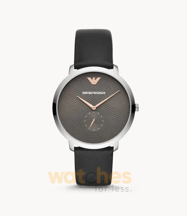 Emporio Armani Men’s Quartz Leather Strap Grey Dial 42mm Watch AR11162