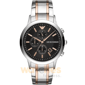 Emporio Armani Men’s Quartz Stainless Steel Black Dial 43mm Watch AR11165 UAE DUBAI AJMAN SHARJAH ABU DHABI RAS AL KHAIMA UMM UL QUWAIN ALAIN FUJAIRAH