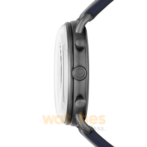 Alternative view of Emporio Armani Men’s Quartz Leather Strap Silver Dial 43mm Watch AR11202