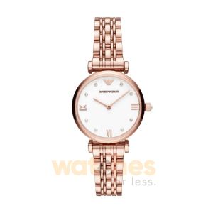 Emporio Armani Women’s Quartz Rose Gold Stainless Steel White Dial 32mm Watch AR11267 UAE DUBAI AJMAN SHARJAH ABU DHABI RAS AL KHAIMA UMM UL QUWAIN ALAIN FUJAIRAH