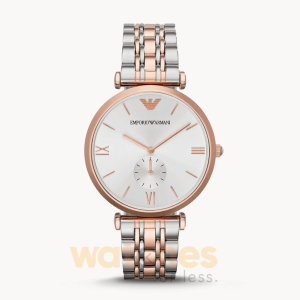 Emporio Armani Men’s Quartz Two Tone Stainless Steel Silver Dial 40mm Watch AR1677 UAE DUBAI AJMAN SHARJAH ABU DHABI RAS AL KHAIMA UMM UL QUWAIN ALAIN FUJAIRAH