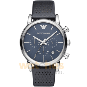 Emporio Armani Men’s Quartz Leather Strap Blue Dial 41mm Watch AR1736 UAE DUBAI AJMAN SHARJAH ABU DHABI RAS AL KHAIMA UMM UL QUWAIN ALAIN FUJAIRAH