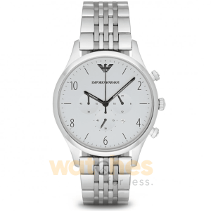 Emporio Armani Men’s Quartz Stainless Steel Silver Dial 43mm Watch AR1879 UAE DUBAI AJMAN SHARJAH ABU DHABI RAS AL KHAIMA UMM UL QUWAIN ALAIN FUJAIRAH
