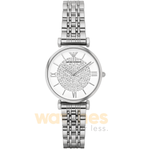 Emporio Armani Women’s Quartz Stainless Steel White Dial 32mm Watch AR1925 UAE DUBAI AJMAN SHARJAH ABU DHABI RAS AL KHAIMA UMM UL QUWAIN ALAIN FUJAIRAH