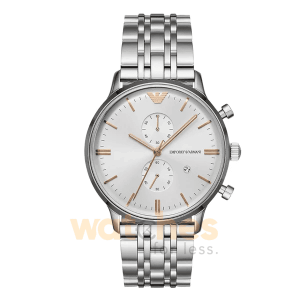 Emporio Armani Men’s Quartz Stainless Steel Silver Dial 43mm Watch AR1933 UAE DUBAI AJMAN SHARJAH ABU DHABI RAS AL KHAIMA UMM UL QUWAIN ALAIN FUJAIRAH