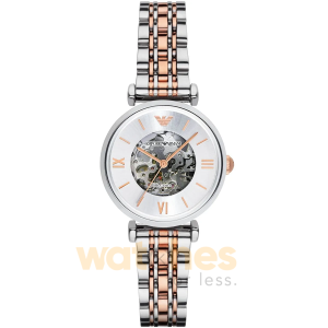 Emporio Armani Women’s Automatic (Meccanico) Stainless Steel Silver Dial 32mm Watch AR1992 UAE DUBAI AJMAN SHARJAH ABU DHABI RAS AL KHAIMA UMM UL QUWAIN ALAIN FUJAIRAH
