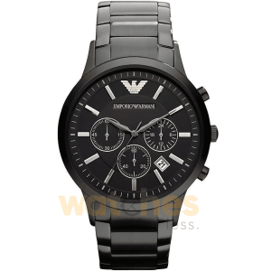 Emporio Armani Men’s Quartz Stainless Steel Black Dial 43mm Watch AR2453 UAE DUBAI AJMAN SHARJAH ABU DHABI RAS AL KHAIMA UMM UL QUWAIN ALAIN FUJAIRAH