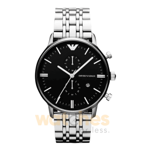 Emporio Armani Men’s Quartz Stainless Steel Black Dial 43mm Watch AR80009 UAE DUBAI AJMAN SHARJAH ABU DHABI RAS AL KHAIMA UMM UL QUWAIN ALAIN FUJAIRAH