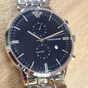 Emporio Armani Men’s Quartz Stainless Steel Blue Dial 43mm Watch AR80013