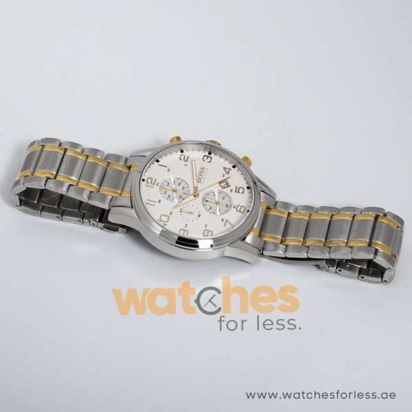 Hugo Boss Men’s Quartz Stainless Steel White Dial 44mm Watch 1513236 UAE DUBAI AJMAN SHARJAH ABU DHABI RAS AL KHAIMA UMM UL QUWAIN ALAIN FUJAIRAH