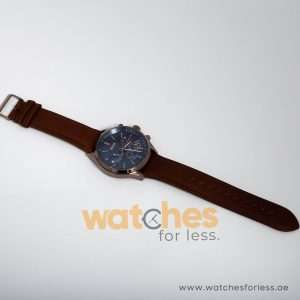 Hugo Boss Men’s Chronograph Leather Strap Blue Dial 44mm Watch 1513604 UAE DUBAI AJMAN SHARJAH ABU DHABI RAS AL KHAIMA UMM UL QUWAIN ALAIN FUJAIRAH