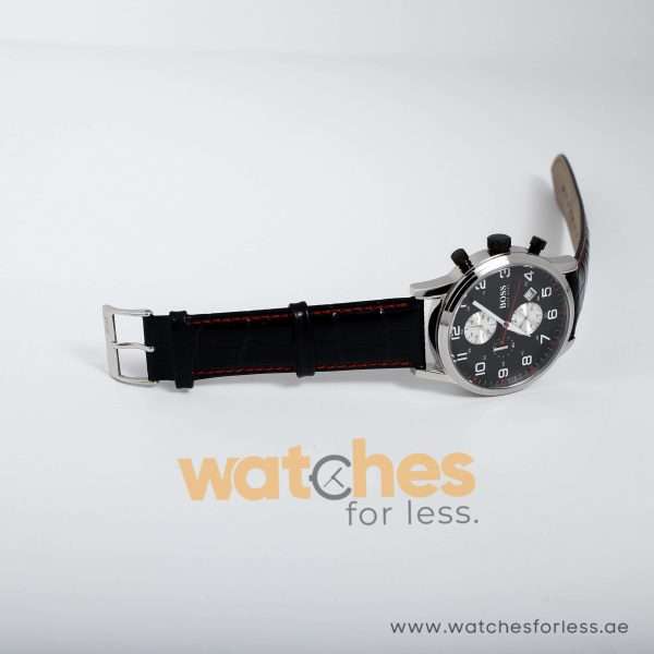 Hugo Boss Men’s Quartz Leather Strap Black Dial 44mm Watch 1512631 UAE DUBAI AJMAN SHARJAH ABU DHABI RAS AL KHAIMA UMM UL QUWAIN ALAIN FUJAIRAH
