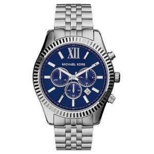 Michael Kors Men’s Quartz Stainless Steel Blue Dial 45mm Watch MK8280