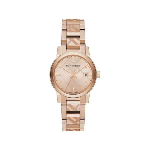 Burberry Women's Swiss Made Stainless Steel Rose Gold Dial 34mm Watch BU9146 UAE DUBAI AJMAN SHARJAH ABU DHABI RAS AL KHAIMA UMM UL QUWAIN ALAIN FUJAIRAH