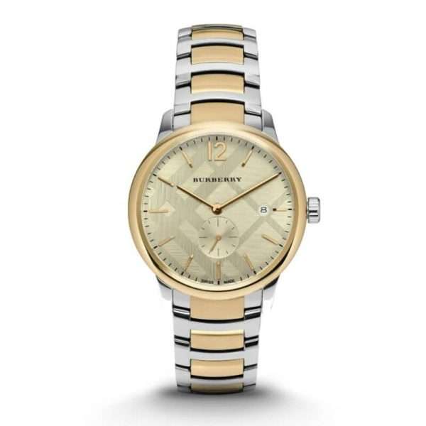 Burberry Men’s Swiss Made Stainless Steel Gold Dial 40mm Watch BU10011 UAE DUBAI AJMAN SHARJAH ABU DHABI RAS AL KHAIMA UMM UL QUWAIN ALAIN FUJAIRAH