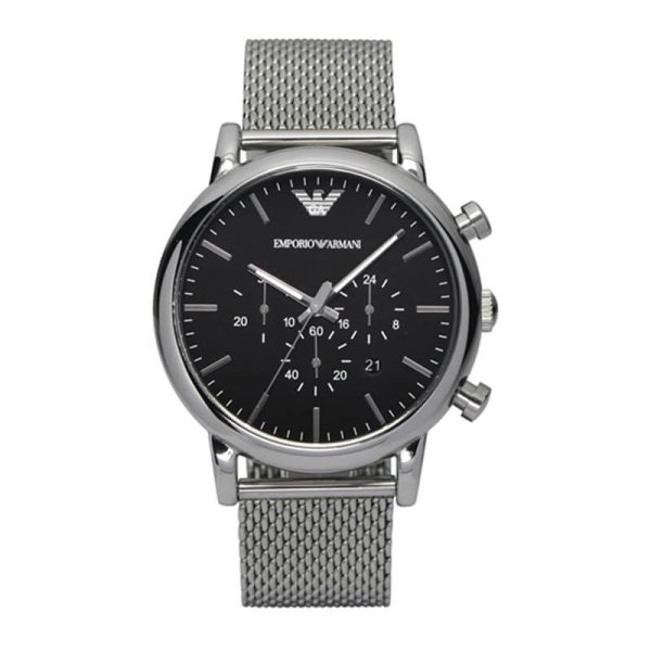 Emporio Armani Men’s Quartz Stainless Steel Black Dial 46mm Watch AR1808 UAE DUBAI AJMAN SHARJAH ABU DHABI RAS AL KHAIMA UMM UL QUWAIN ALAIN FUJAIRAH