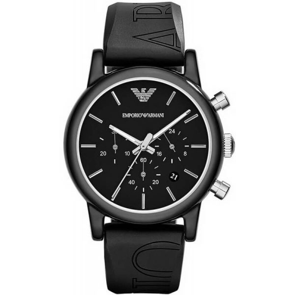 Emporio Armani Men’s Quartz Silicone Strap Black Dial 41mm Watch AR1053 UAE DUBAI AJMAN SHARJAH ABU DHABI RAS AL KHAIMA UMM UL QUWAIN ALAIN FUJAIRAH