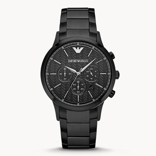 Emporio Armani Men’s Quartz Stainless Steel Black Dial 43mm Watch AR2485 UAE DUBAI AJMAN SHARJAH ABU DHABI RAS AL KHAIMA UMM UL QUWAIN ALAIN FUJAIRAH