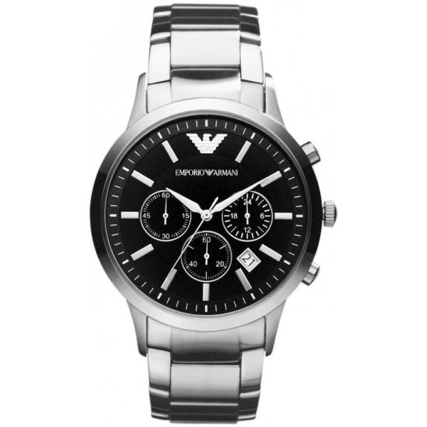 Emporio Armani Men’s Quartz Stainless Steel Black Dial 43mm Watch AR2434 UAE DUBAI AJMAN SHARJAH ABU DHABI RAS AL KHAIMA UMM UL QUWAIN ALAIN FUJAIRAH