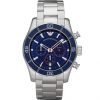 Emporio Armani Men s Quartz Stainless Steel Blue Dial 45mm Watch