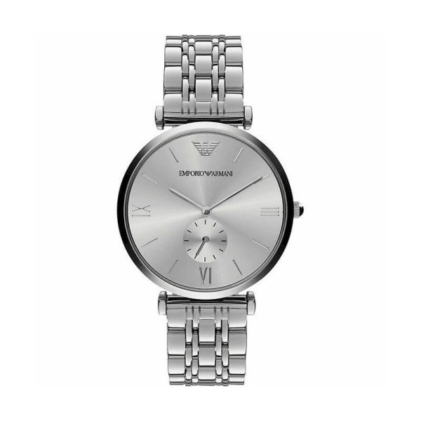 Emporio Armani Men’s Quartz Stainless Steel Silver Dial 40mm Watch AR1819 UAE DUBAI AJMAN SHARJAH ABU DHABI RAS AL KHAIMA UMM UL QUWAIN ALAIN FUJAIRAH