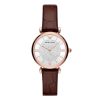 Emporio Armani Women’s Quartz Leather Strap Silver (Crystal Pave Center) Dial 32mm Watch AR11269 UAE DUBAI AJMAN SHARJAH ABU DHABI RAS AL KHAIMA UMM UL QUWAIN ALAIN FUJAIRAH